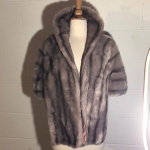 Grey Fur shawl.